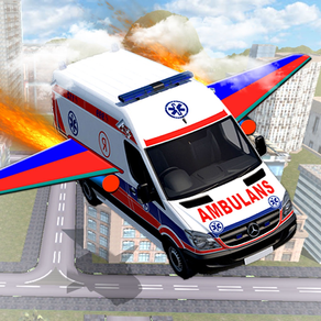 Ambulance Air Craft: Flying Car Driver Simulator