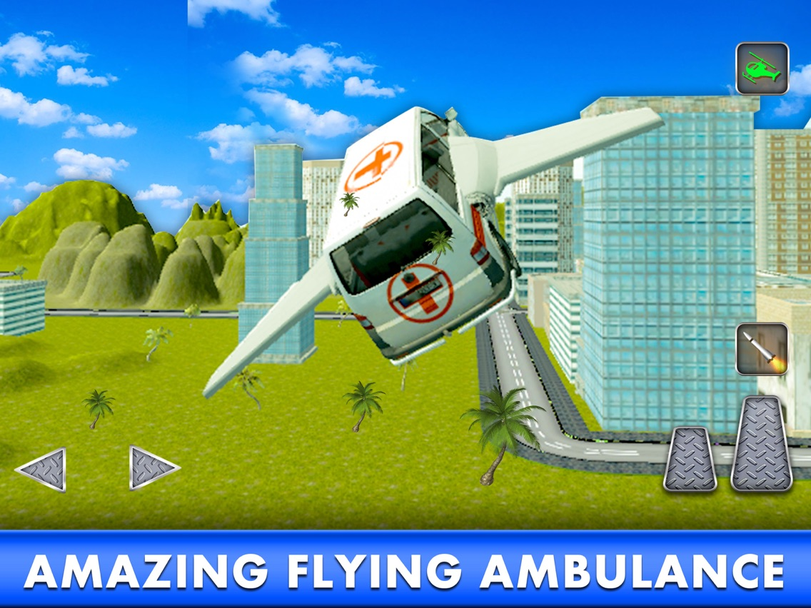 Ambulance Air Craft: Flying Car Driver Simulator poster