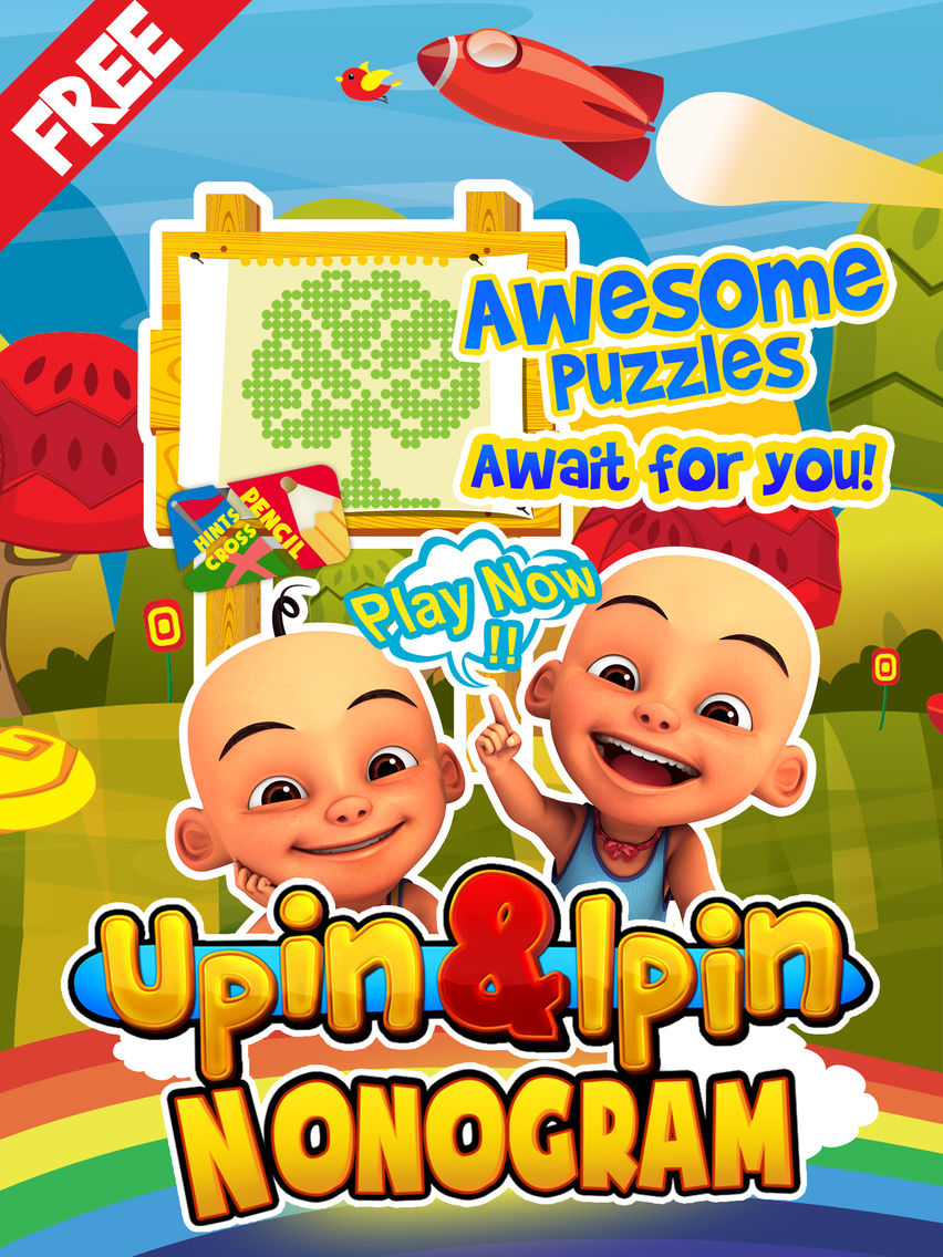 Upin&Ipin Nonogram poster