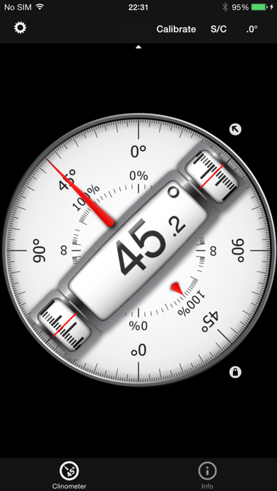 Wasserwaage und Clinometer Plakat