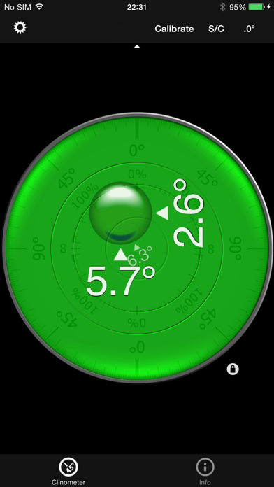 nivel de burbuja (clinometer) الملصق