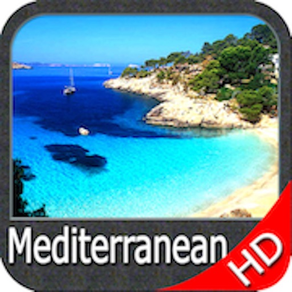 Mar Mediterráneo GPS HD Cartas