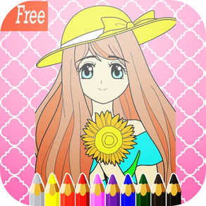 Games Princess coloring pages :  Art Pad Easy painting for little kids