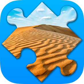 Desert Jigsaw Puzzles. Nature games for Adults