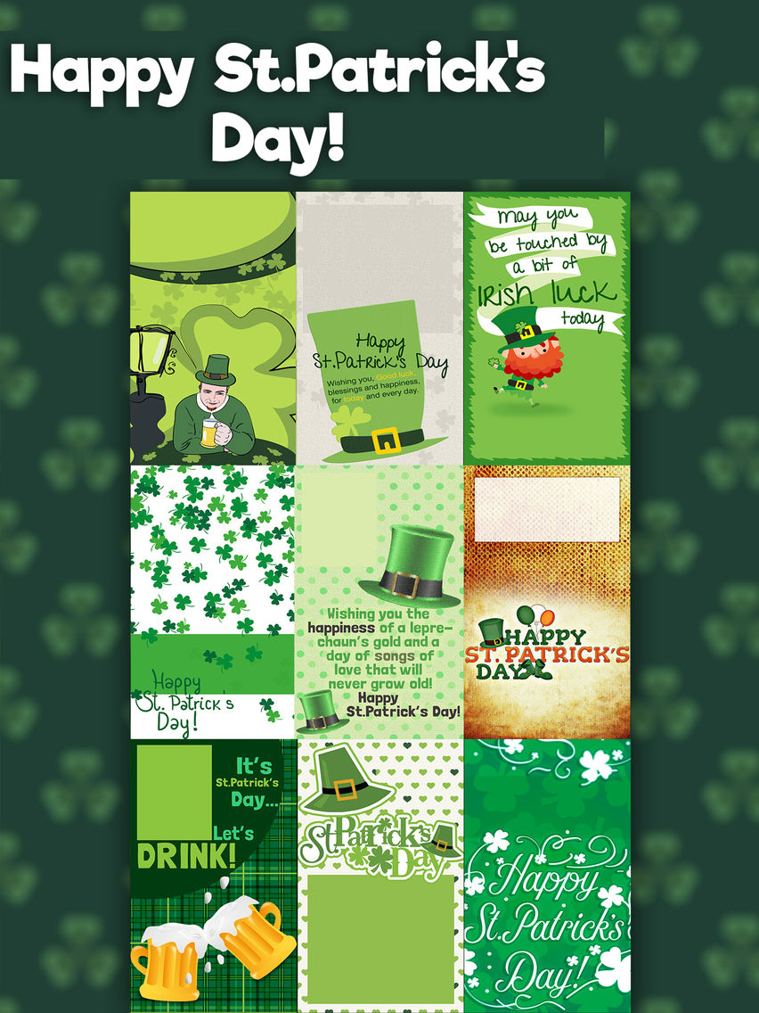 St. Patrick's Greeting Card.s and Invitations poster