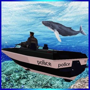 Fly Submarine Car: Police Boat