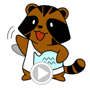 Raccoon Zodiac Animated