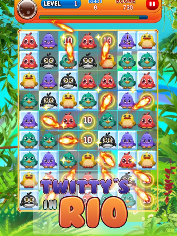 Twittys in Rio - Free Birds Puzzle Game poster