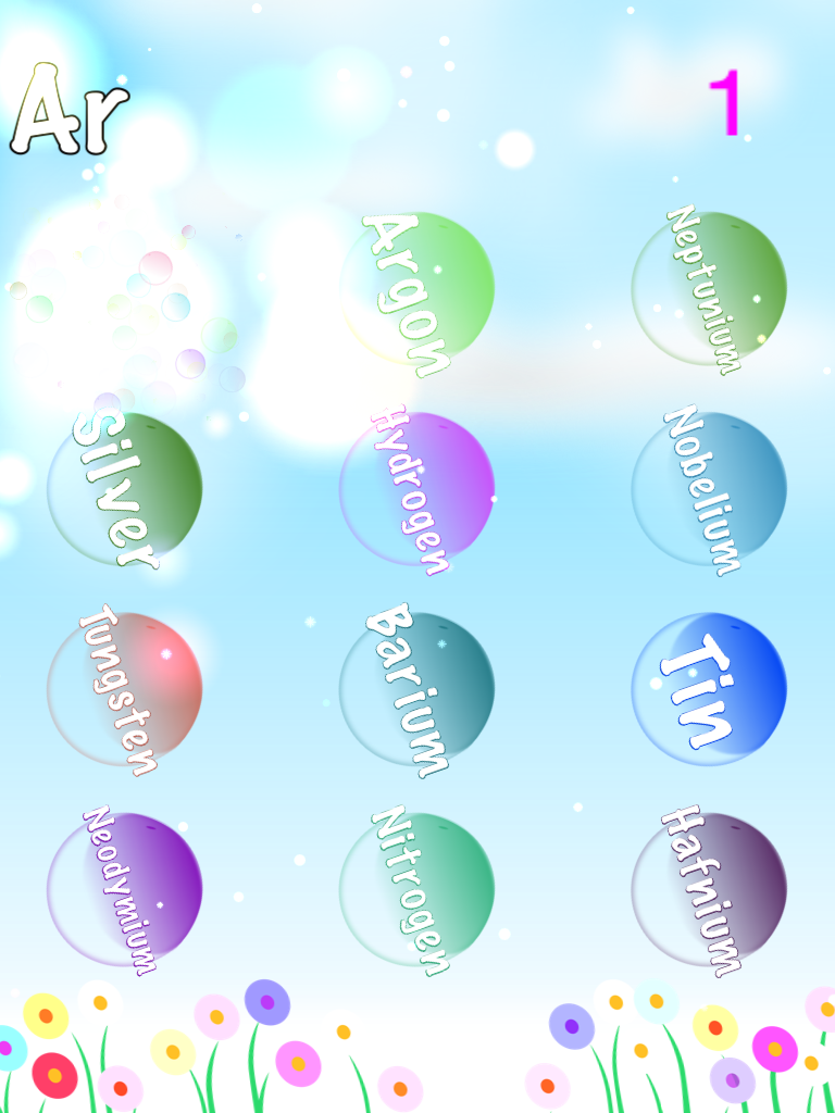 Periodic Table Bubble Pop for iOS (iPhone/iPad) Latest Version at $1.99 ...