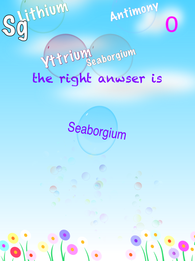 Periodic Table Bubble Pop for iOS (iPhone/iPad) Latest Version at $1.99 ...