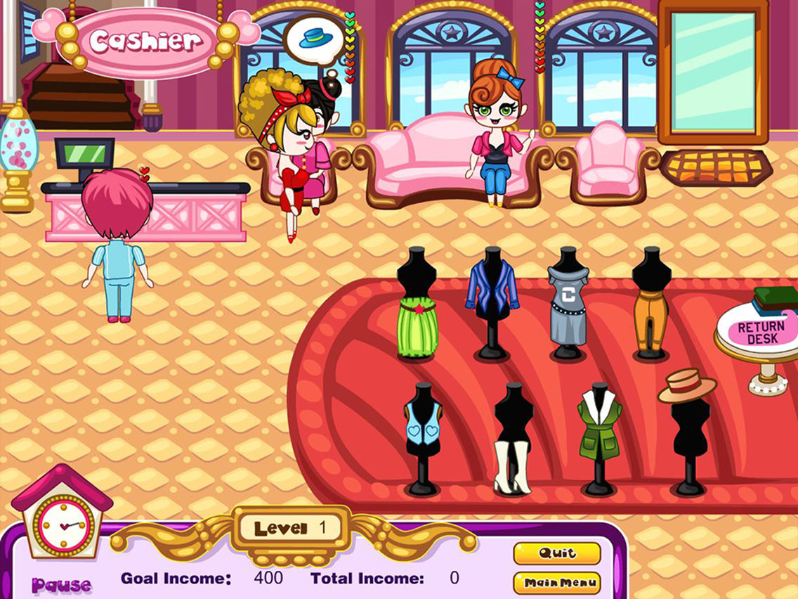 Manage Your Dress Up Shop for iOS (iPhone/iPad) Free Download at AppPure