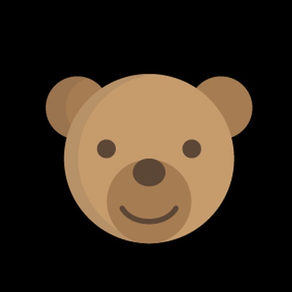 Brown Bear Smile Sticker