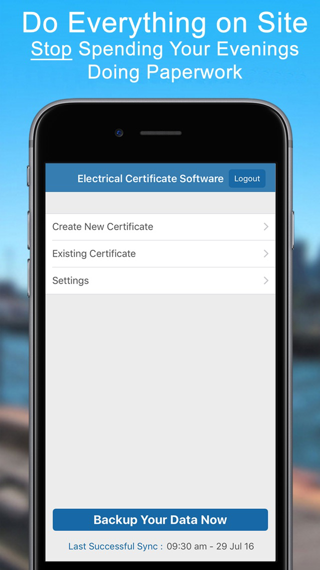 Electrical Cert Software poster