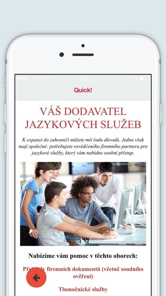 Quick! Translations preklady for iOS (iPhone) Free Download at AppPure