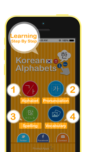 Alfabetos coreano grátis