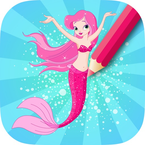 Mermaid Princess Coloring Book: Learn to color