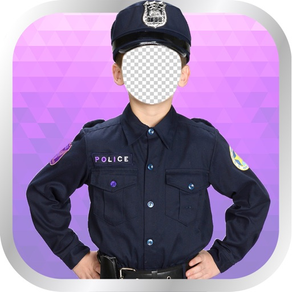 Kids Police Photo Montage