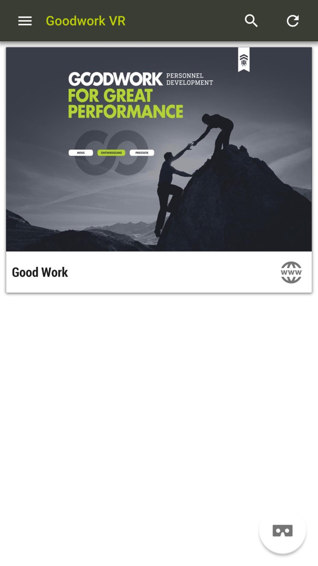 Goodwork VR poster