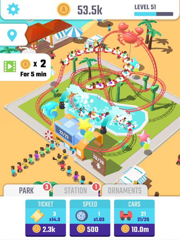 Idle Roller Coaster poster