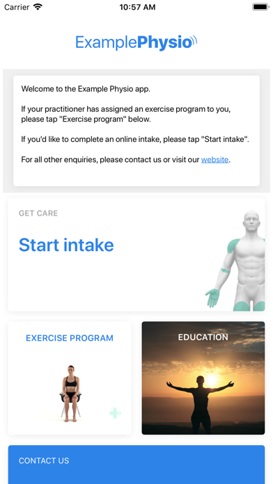 Example Physio poster