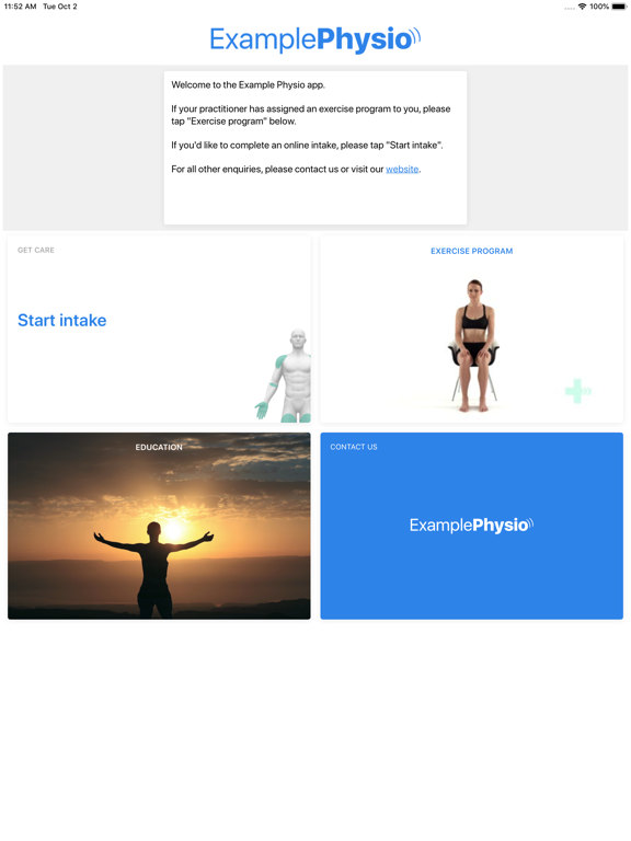 Example Physio poster