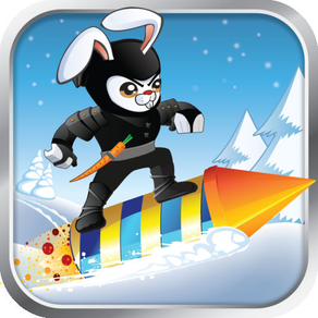 Racing Ninja Bunnies - XMAS nitro rocket warrior multiplayer christmas stunt action game for kids!