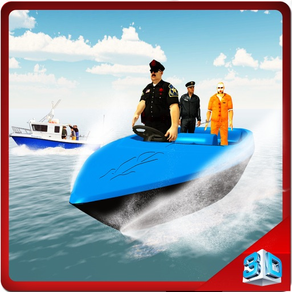 Police Transporter Sea Boat & Ship Sailing Sim