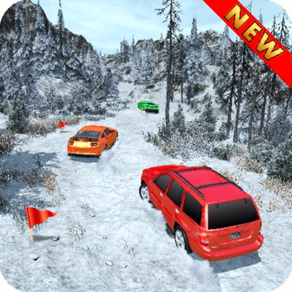 Offroad Jeep Snow Rally
