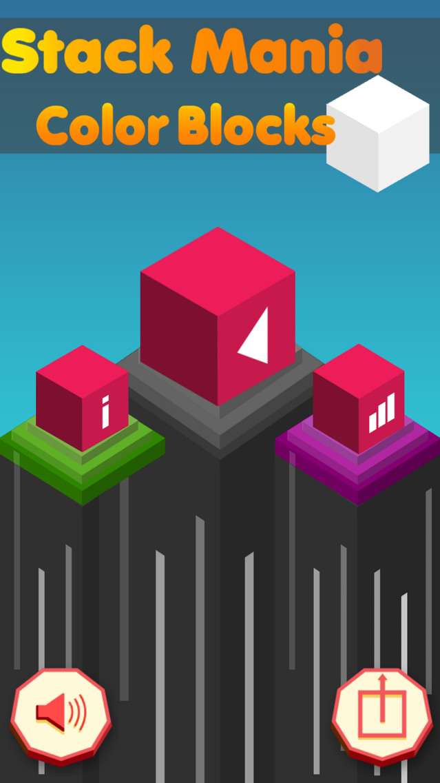Stack Mania Color Blocks poster