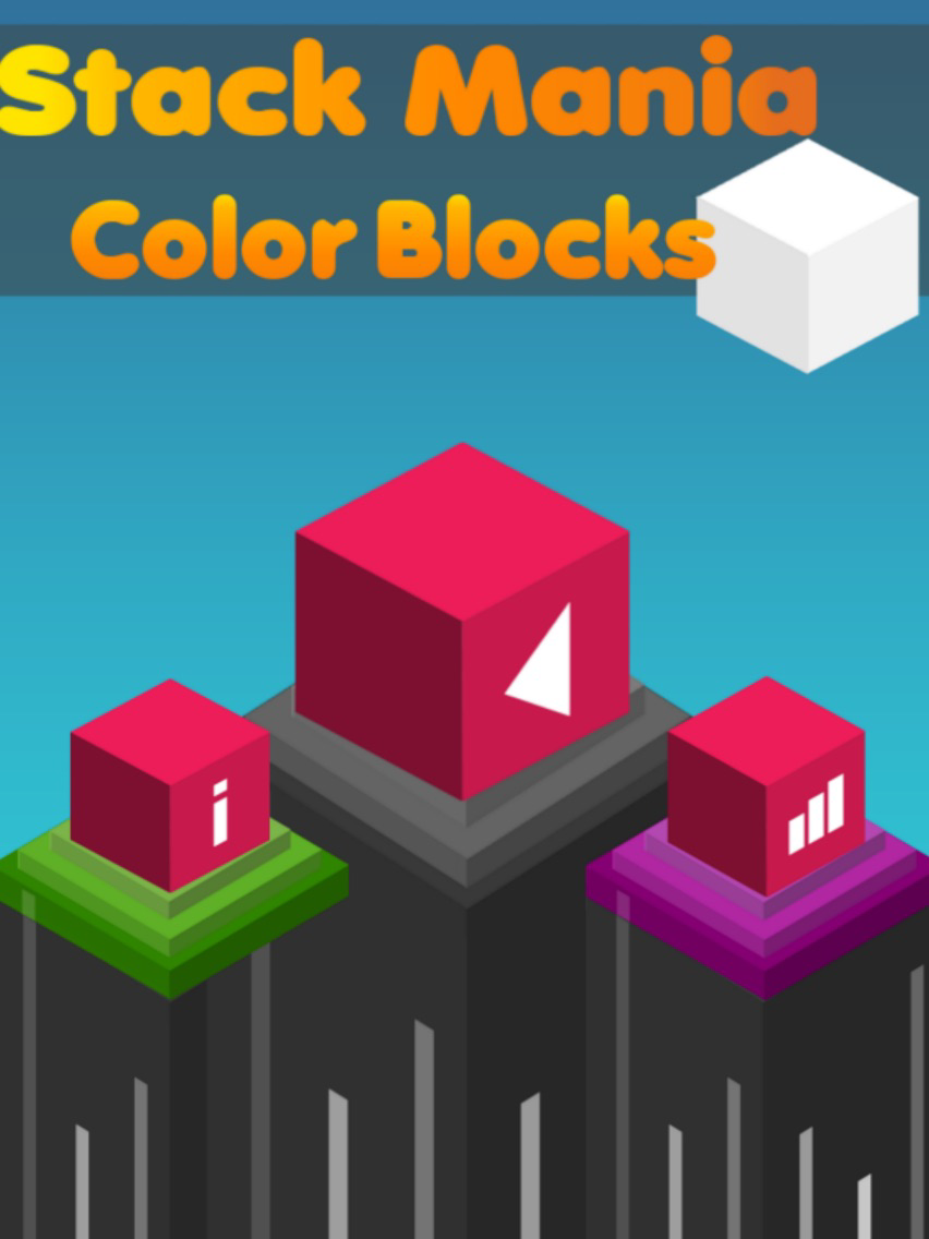 Stack Mania Color Blocks poster