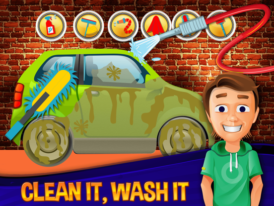 Car Wash-Free Car Salon & design game for kids Cartaz