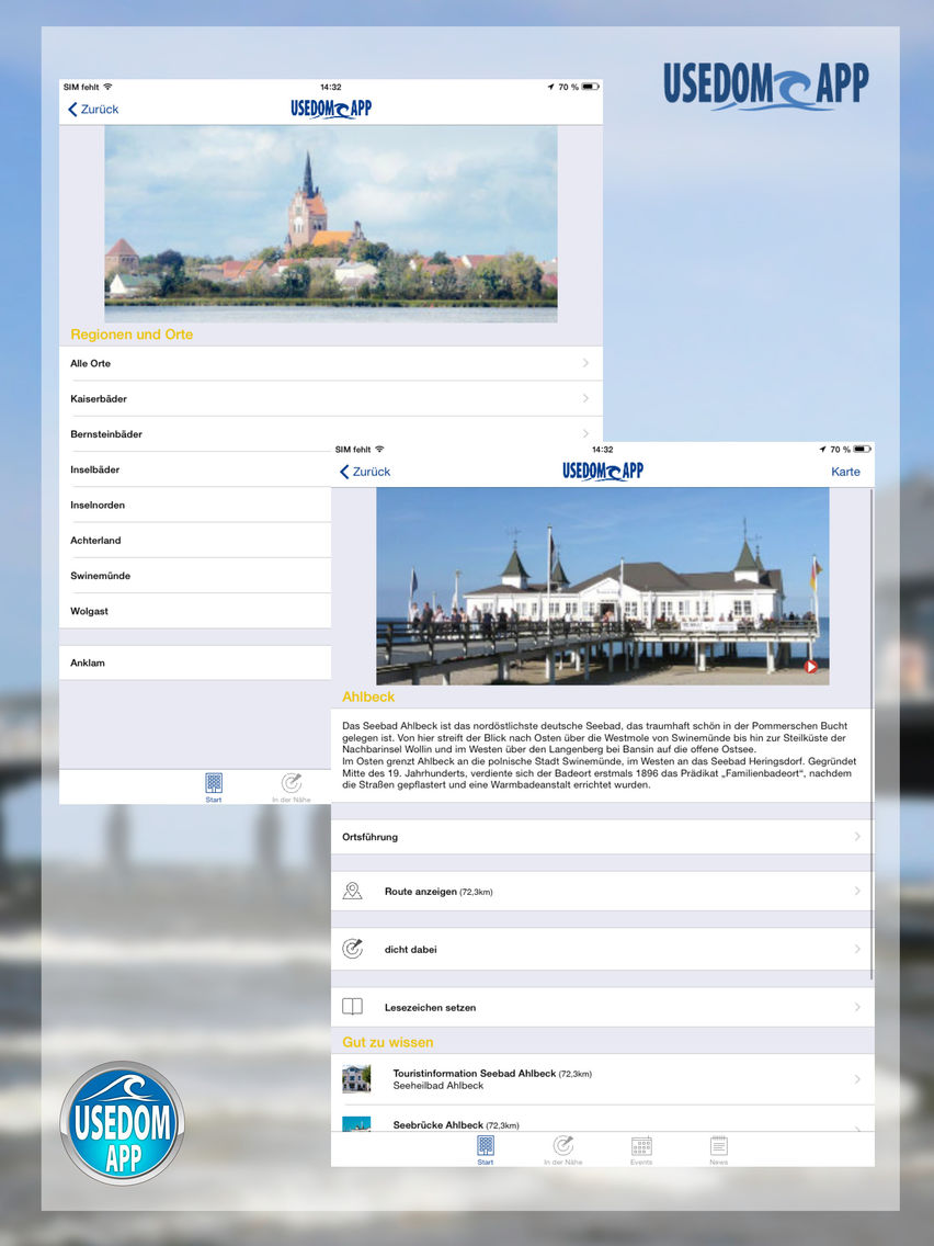 Usedom-App poster