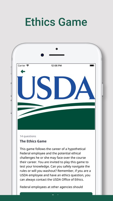 USDA Ethics Plakat