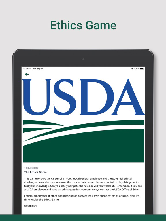 USDA Ethics Plakat