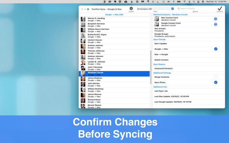 Contacts Sync + 포스터