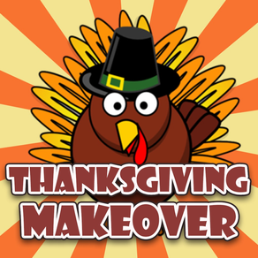 Thanksgiving Day Makeover - Visage Photo Editor to Swirl Holiday Stickers on Yr Face