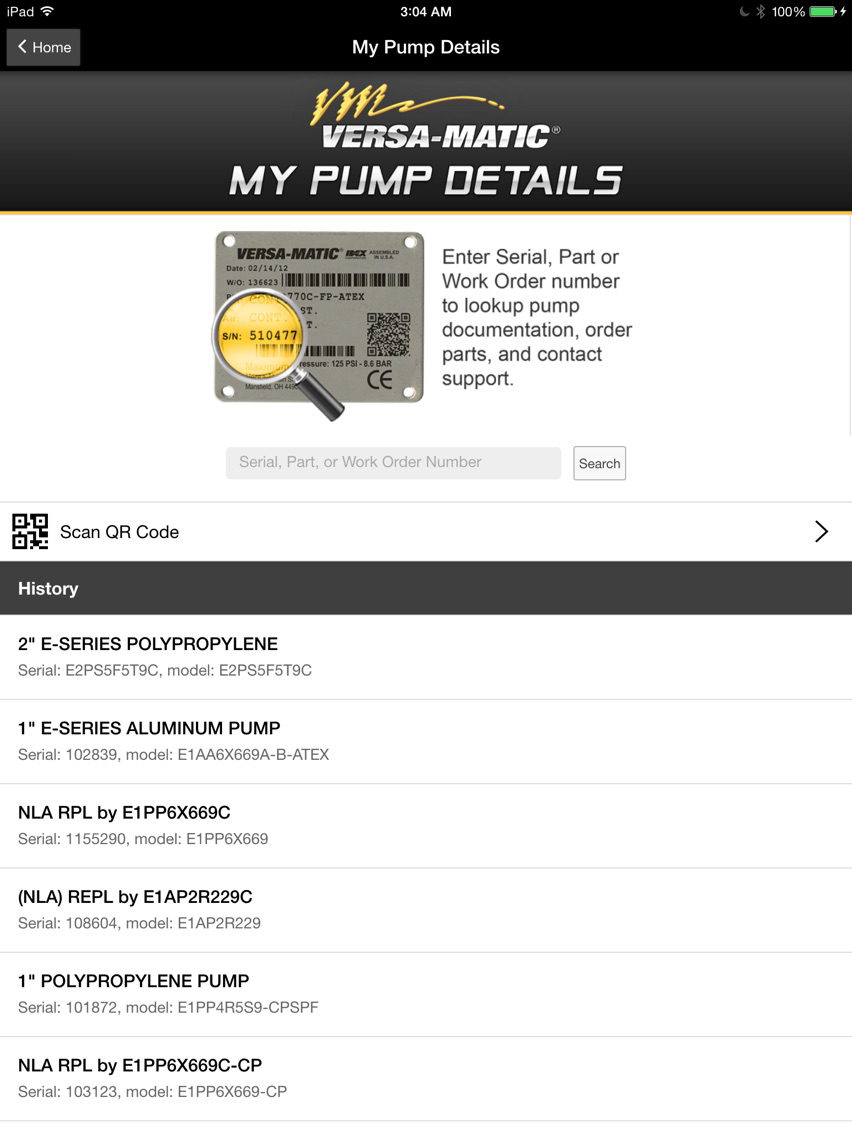 VersaMatic Pump Tools and Pump Parts and Kits Locator for Air Operated