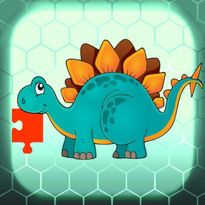 Dinosaurier Land: Dinosaurier Puzzle Für Kind
