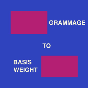 Grammage To Basis Weight