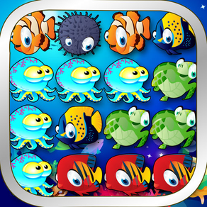 Ocean Splash - 3 Matching Puzzle Game Set Under the Sea