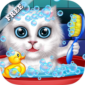洗和治療寵物：貓幫助和小狗！免費遊戲