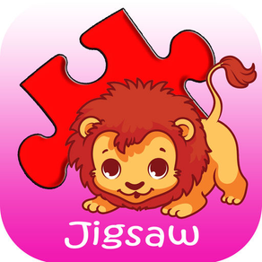 Fun Jigsaw Puzzle Animals for Kids and First Grade