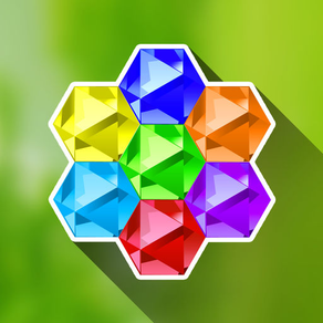 Hexazle - Hexagon Puzzle to connect, match and balance hexagons into snake or cross