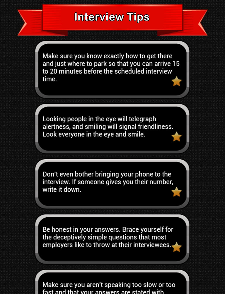 Job Interview Tips Plakat