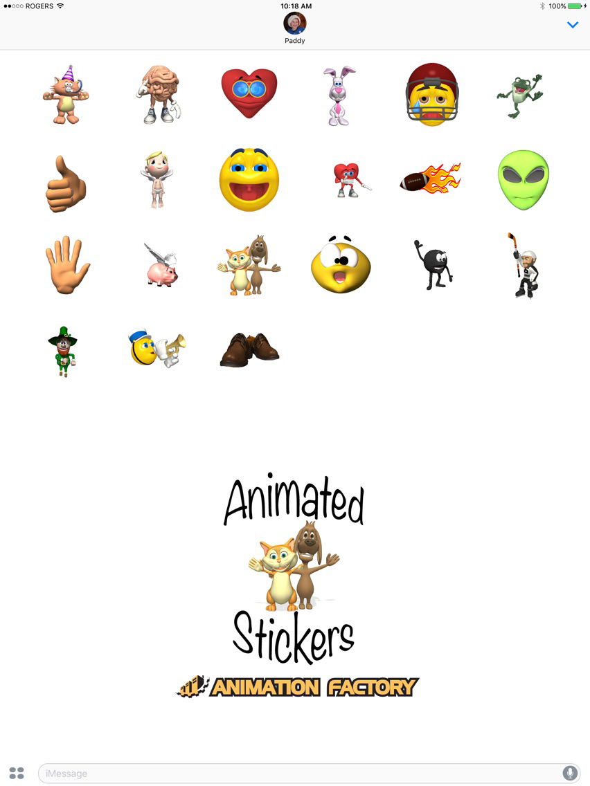 Animation Factory Stickers for iOS (iPhone/iPad) - Free Download at AppPure