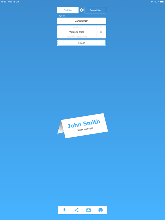 Nameplate poster