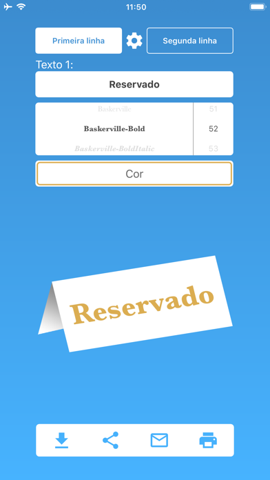 Nameplate Cartaz
