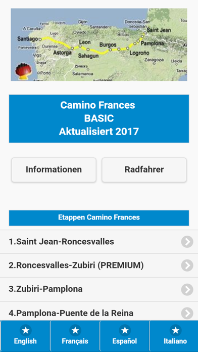 Jakobsweg Camino Frances Plakat