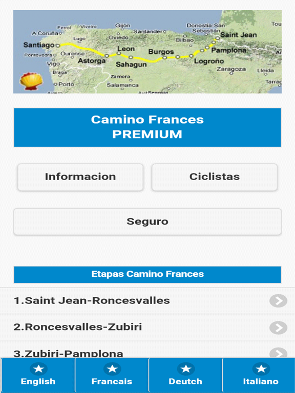 Jakobsweg Camino Frances Plakat