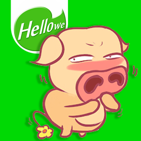 Hellowe Stickers: Big Nose Piggy